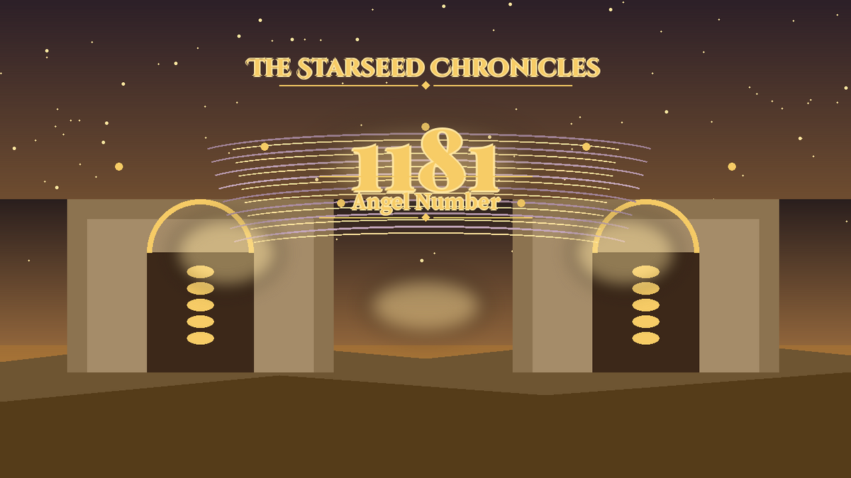 Angel Number 1181: The Starseed Chronicles Style H, Crystal River Crossing Vault Dawn Gate