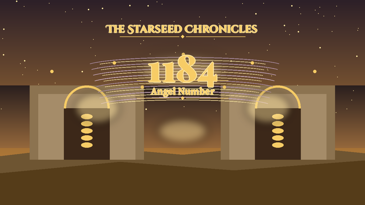 Angel Number 1184: The Starseed Chronicles Style H, Moon Crystal Village Vault Keystone Span