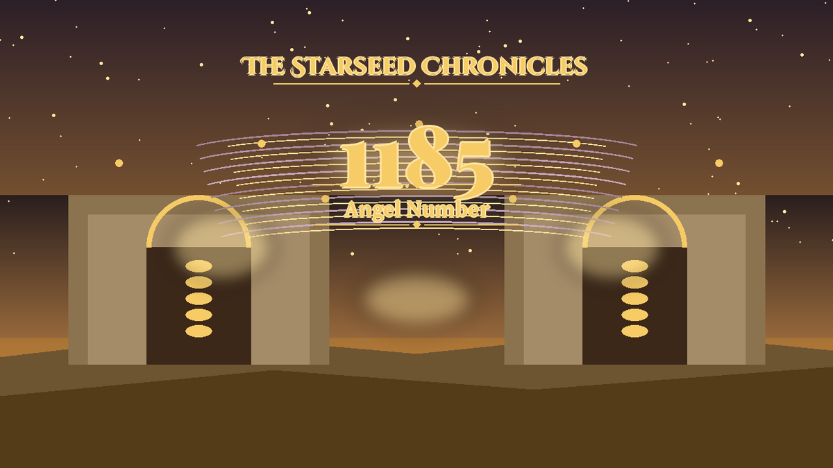 Angel Number 1185: The Starseed Chronicles Style H, Aurora Tide Harbor Vault Wind Lane