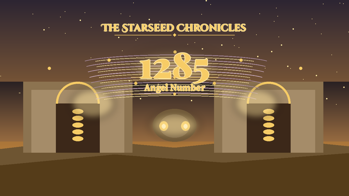 Angel Number 1285: The Starseed Chronicles Style H, Golden Amphitheater Vault Wind Lane