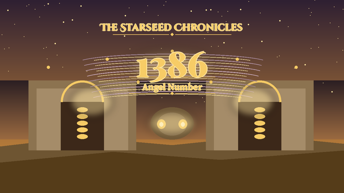 Angel Number 1386: The Starseed Chronicles Style H, Quill Library Cloister Vault Nest Hearth
