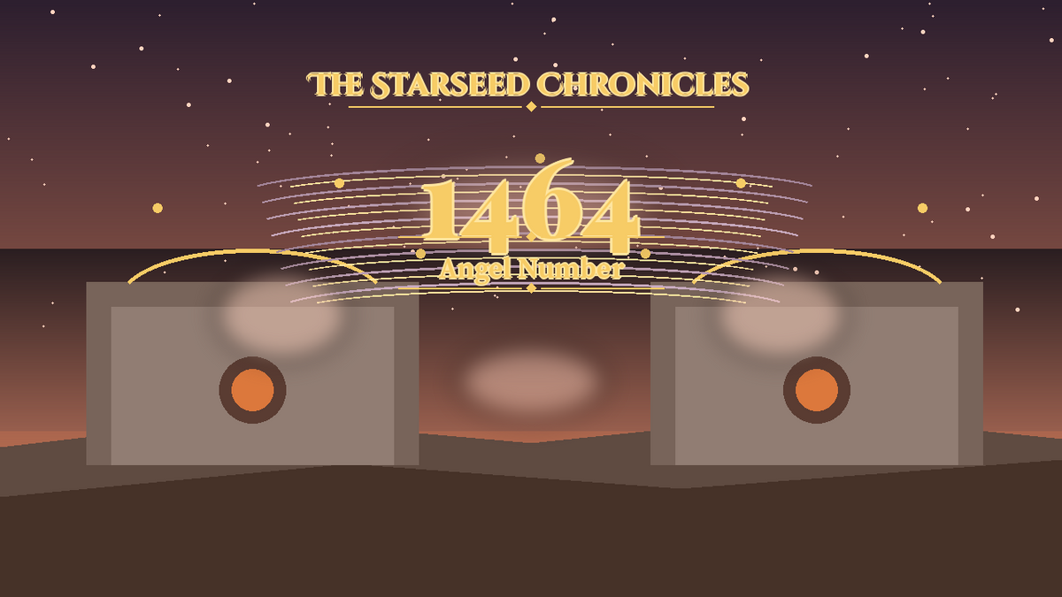 Angel Number 1464: The Starseed Chronicles Style H, Ember Market Courtyard Nest Keystone Span