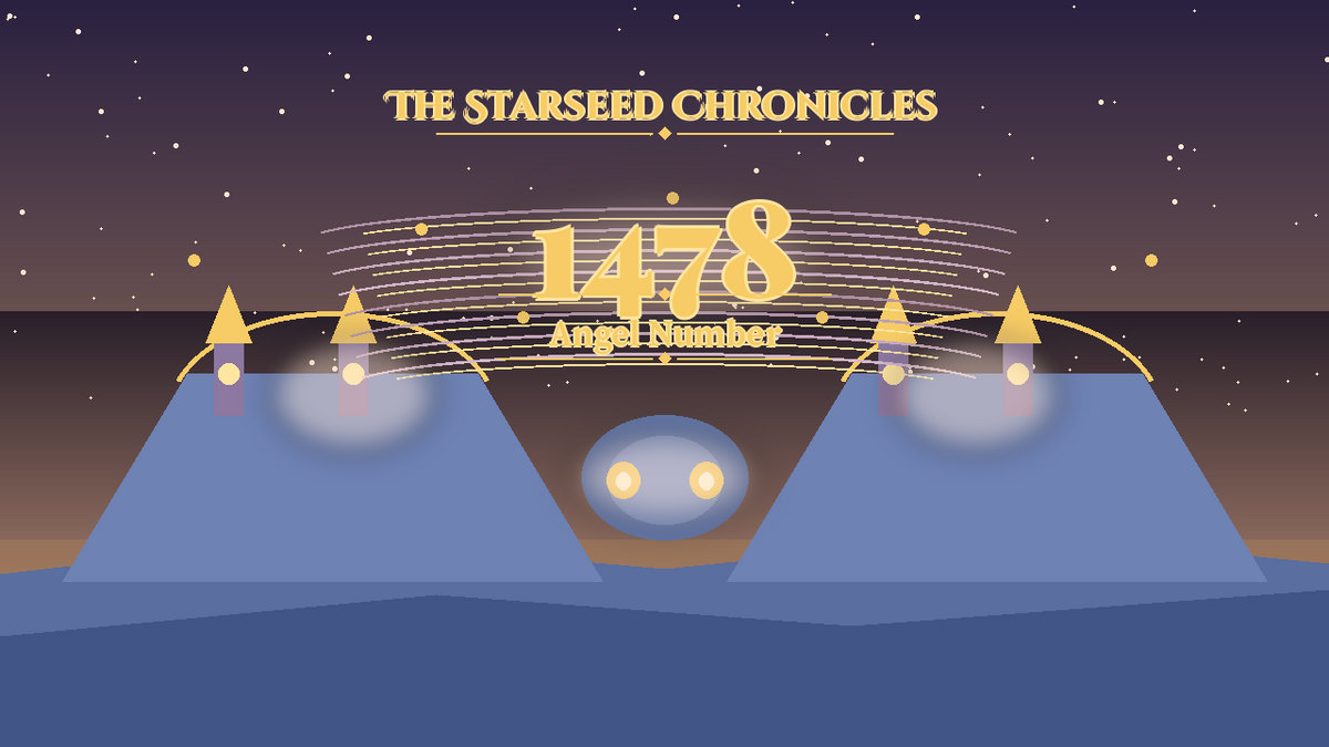 Angel Number 1478: The Starseed Chronicles Style H, Soft Carnival Meadow Seer Coin Cascade