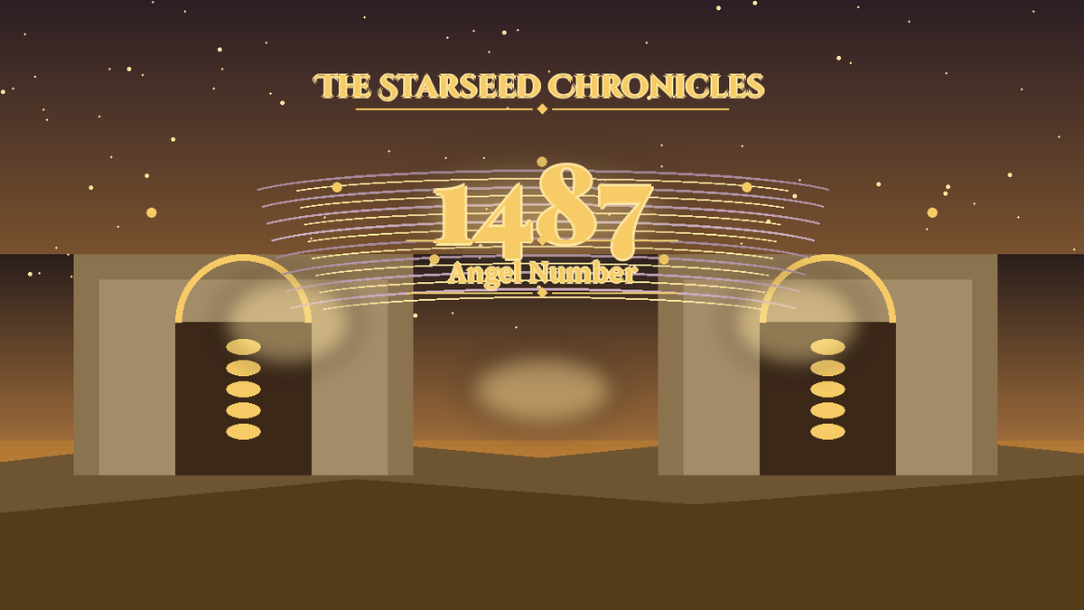 Angel Number 1487: The Starseed Chronicles Style H, Noble Elf Village Vault Spirit Spire