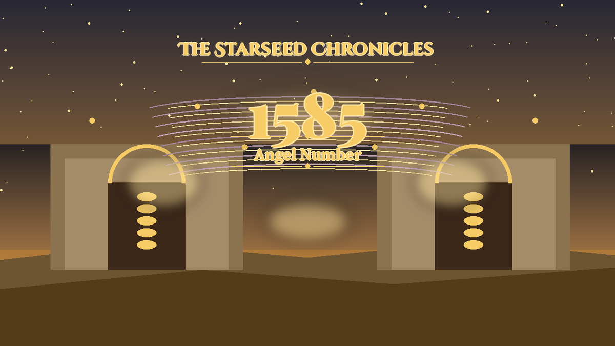 Angel Number 1585: The Starseed Chronicles Style H, Pearl Observatory Spire Vault Wind Lane