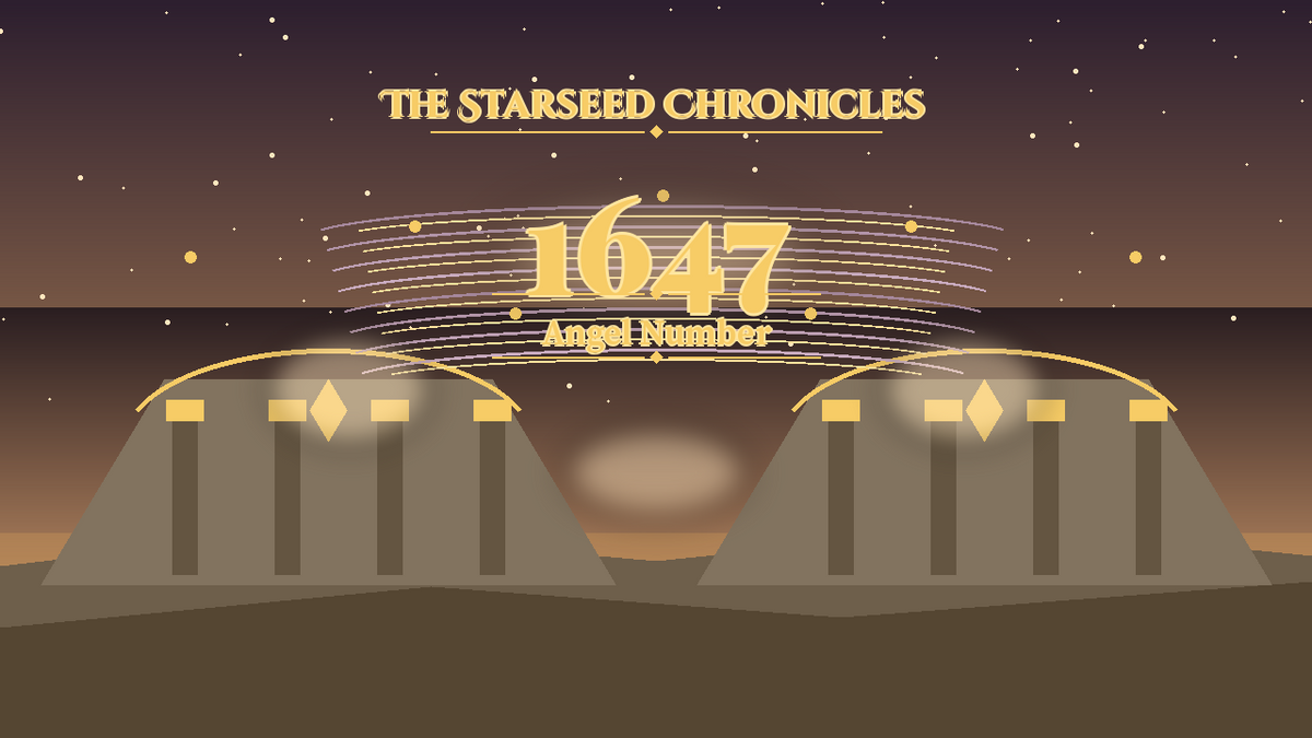 Angel Number 1647: The Starseed Chronicles Style H, Sunken Garden Terraces Keystone Spirit Spire