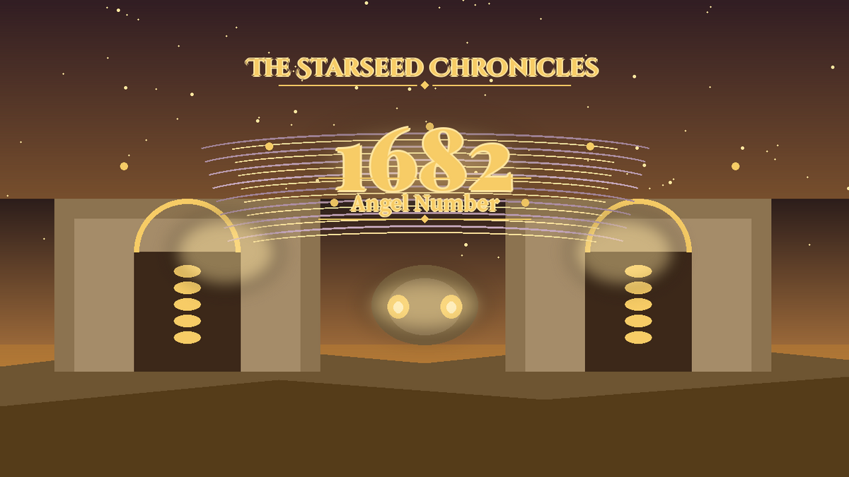 Angel Number 1682: The Starseed Chronicles Style H, Quill Library Cloister Vault Faith Bridge