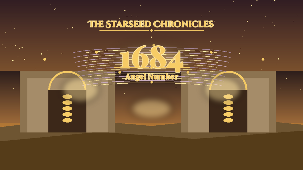 Angel Number 1684: The Starseed Chronicles Style H, Ember Market Courtyard Vault Keystone Span