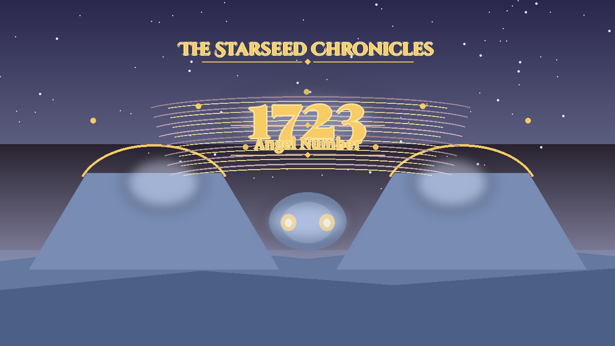Angel Number 1723: The Starseed Chronicles Style H, Golden Amphitheater Twin Joy Atelier