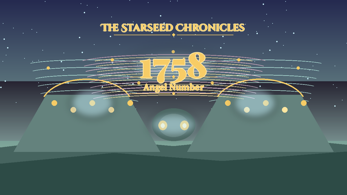 Angel Number 1758: The Starseed Chronicles Style H, Moon Crystal Village Freewind Coin Cascade