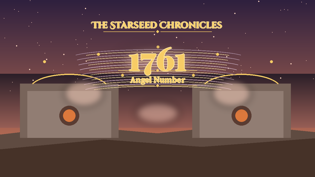 Angel Number 1761: The Starseed Chronicles Style H, Soft Carnival Meadow Nest Dawn Gate