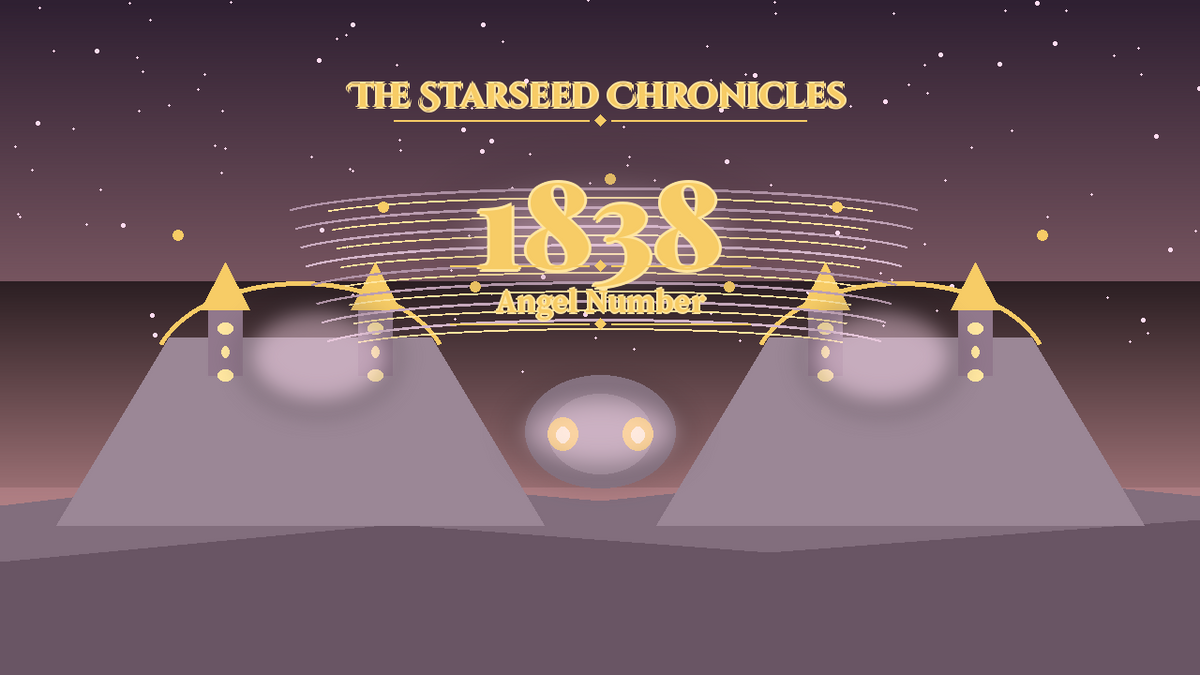 Angel Number 1838: The Starseed Chronicles Style H, Golden Amphitheater Chorus Coin Cascade
