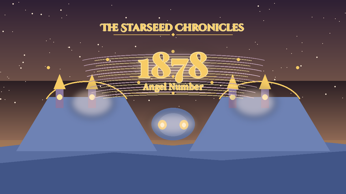 Angel Number 1878: The Starseed Chronicles Style H, Soft Carnival Meadow Seer Coin Cascade