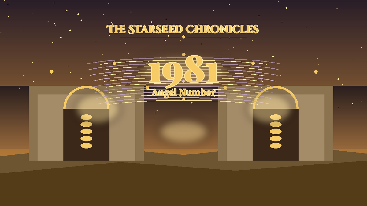 Angel Number 1981: The Starseed Chronicles Style H, Skybridge Orchard Vault Dawn Gate