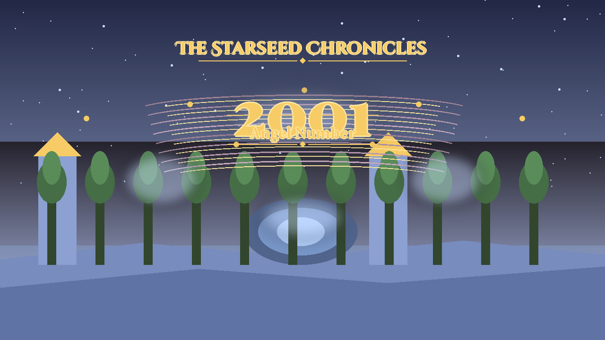 Angel Number 2001: The Starseed Chronicles Style H, Moon Crystal Village Zero Dawn Gate