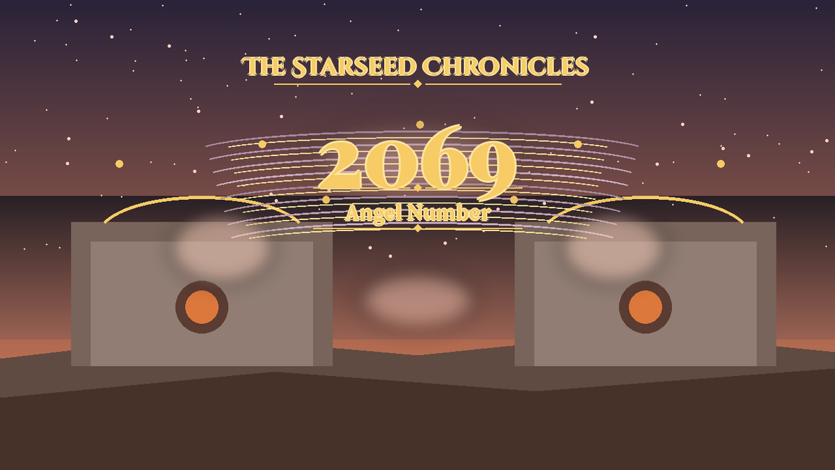 Angel Number 2069: The Starseed Chronicles Style H, Dimmed Village Quiet Nest Release Shore