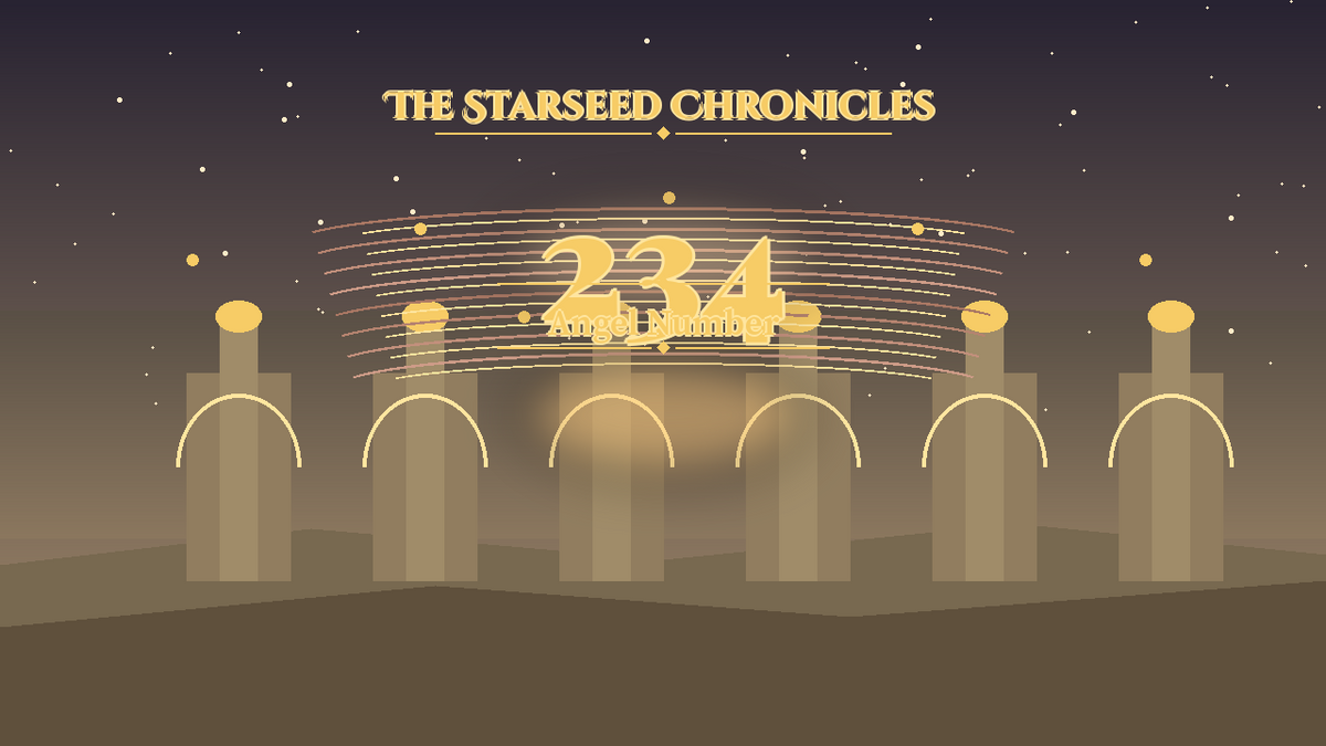 Angel Number 234: The Starseed Chronicles Style H, Foundation Triad Colonnade