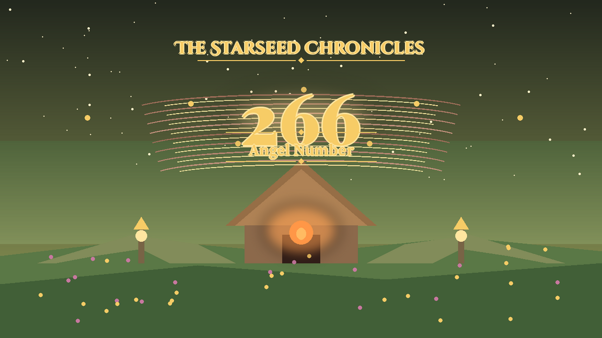 Angel Number 266: The Starseed Chronicles Style H, Hearth Lantern Meadow