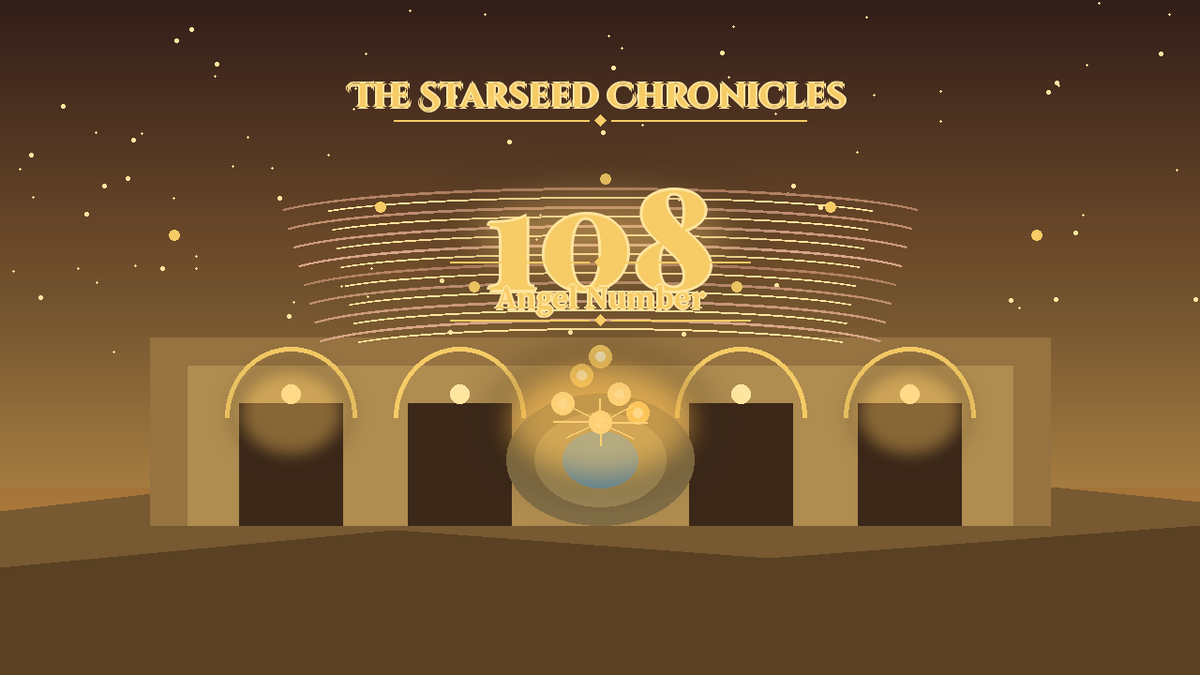 Angel Number 108: The Starseed Chronicles Style H, New Dawn Abundance Courtyard