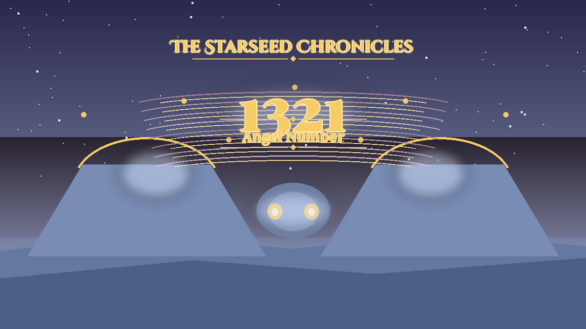Angel Number 1321: The Starseed Chronicles Style H, Soft Carnival Meadow Twin Dawn Gate