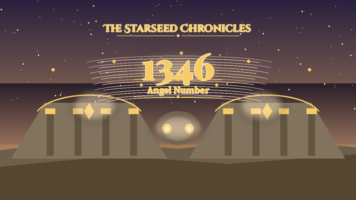 Angel Number 1346: The Starseed Chronicles Style H, Ember Market Courtyard Keystone Nest Hearth