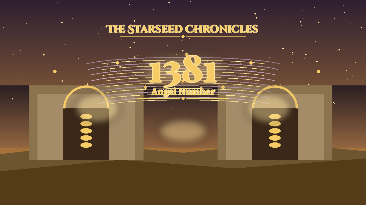 Angel Number 1381: The Starseed Chronicles Style H, Silver Cascade Bridges Vault Dawn Gate
