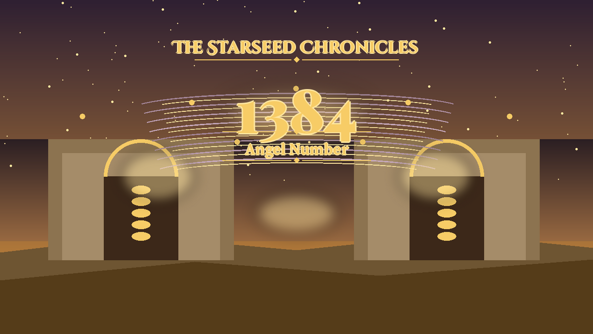 Angel Number 1384: The Starseed Chronicles Style H, Crystal Choir Plaza Vault Keystone Span