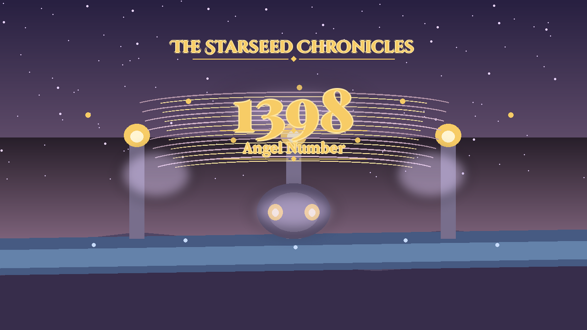 Angel Number 1398: The Starseed Chronicles Style H, Pearl Observatory Spire Release Coin Cascade