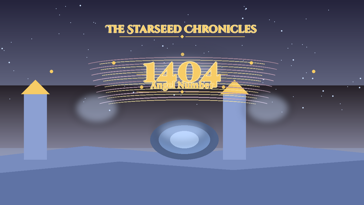 Angel Number 1404: The Starseed Chronicles Style H, Soft Carnival Meadow Zero Keystone Span