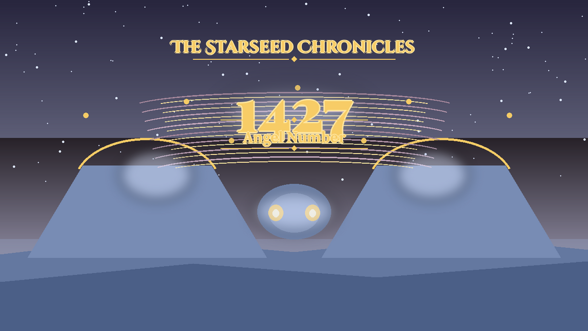 Angel Number 1427: The Starseed Chronicles Style H, Misty Towering Mountains Twin Spirit Spire