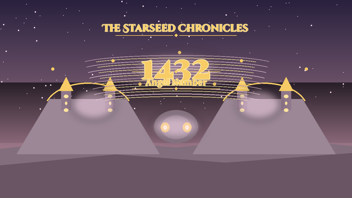 Angel Number 1432: The Starseed Chronicles Style H, Soft Carnival Meadow Chorus Faith Bridge