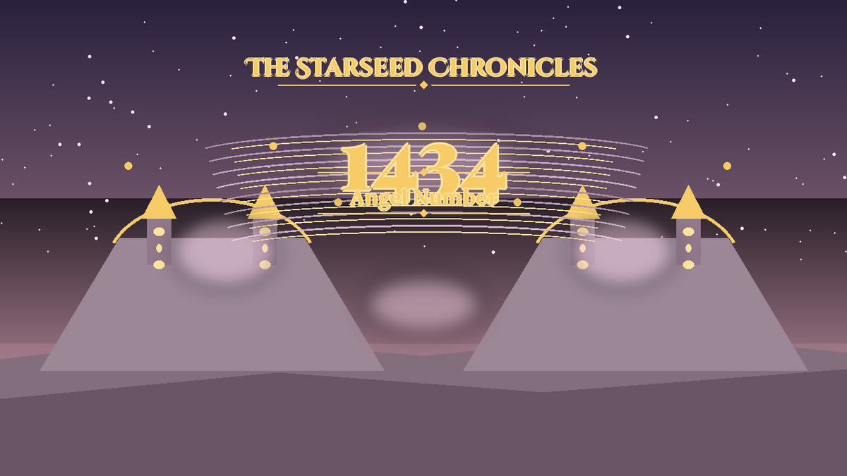 Angel Number 1434: The Starseed Chronicles Style H, Moon Crystal Village Chorus Keystone Span