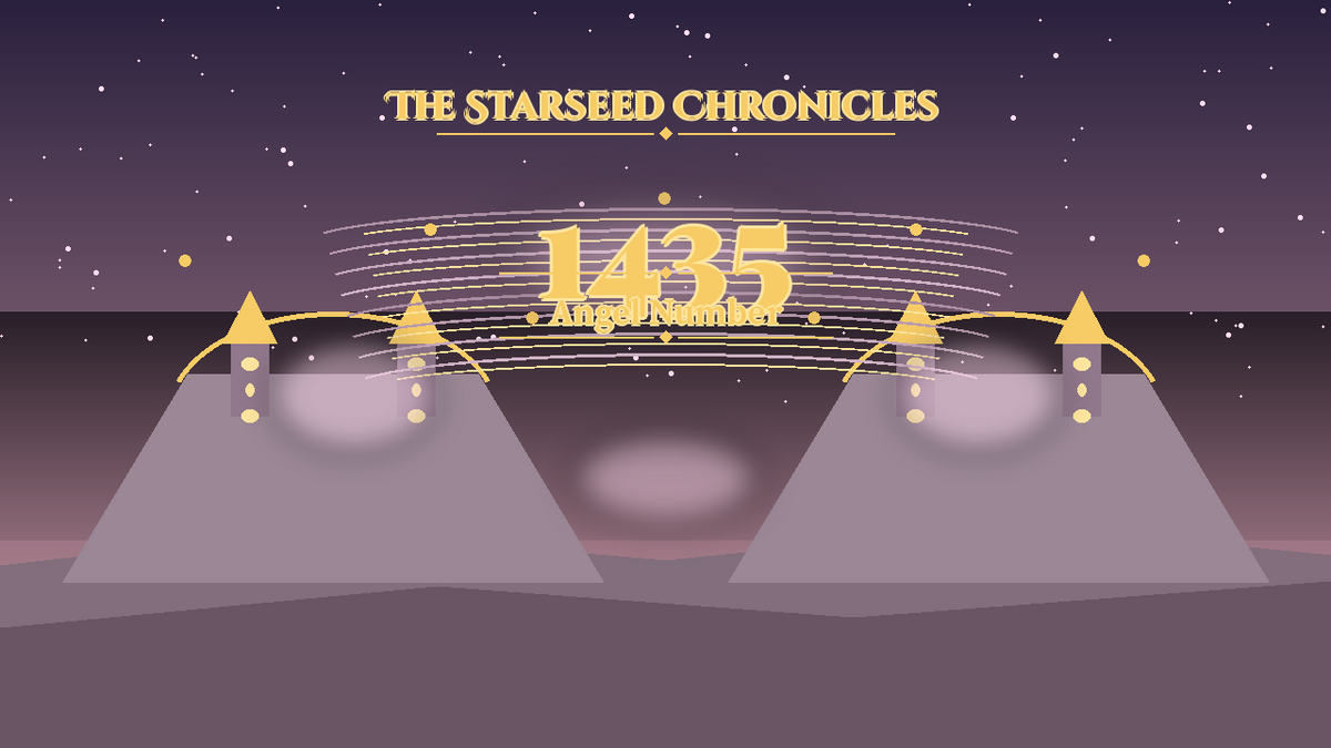 Angel Number 1435: The Starseed Chronicles Style H, Cedar Sanctuary Steps Chorus Wind Lane
