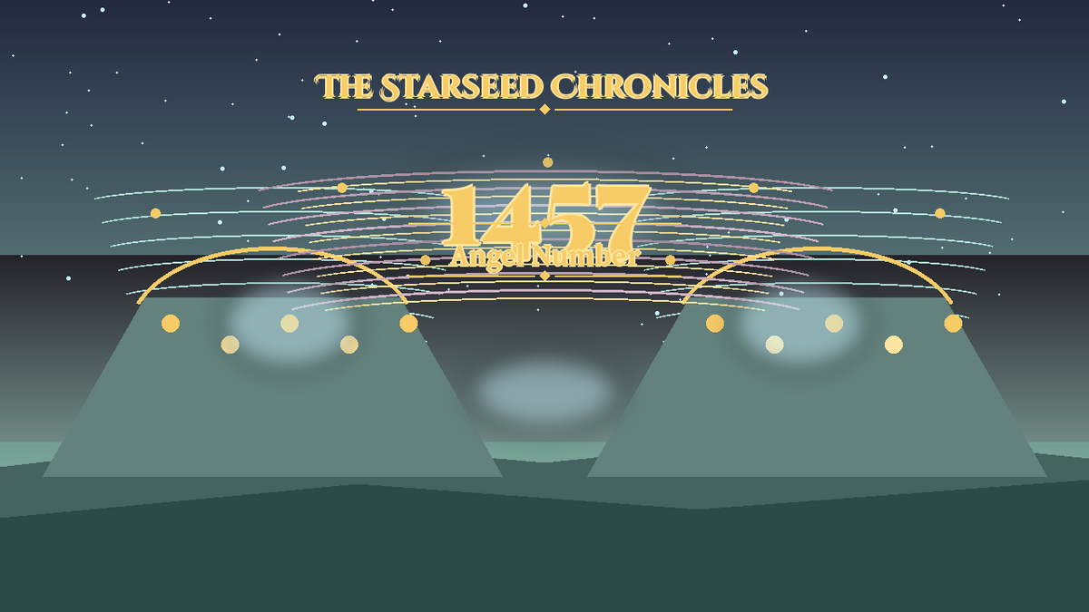 Angel Number 1457: The Starseed Chronicles Style H, Crystal Choir Plaza Freewind Spirit Spire