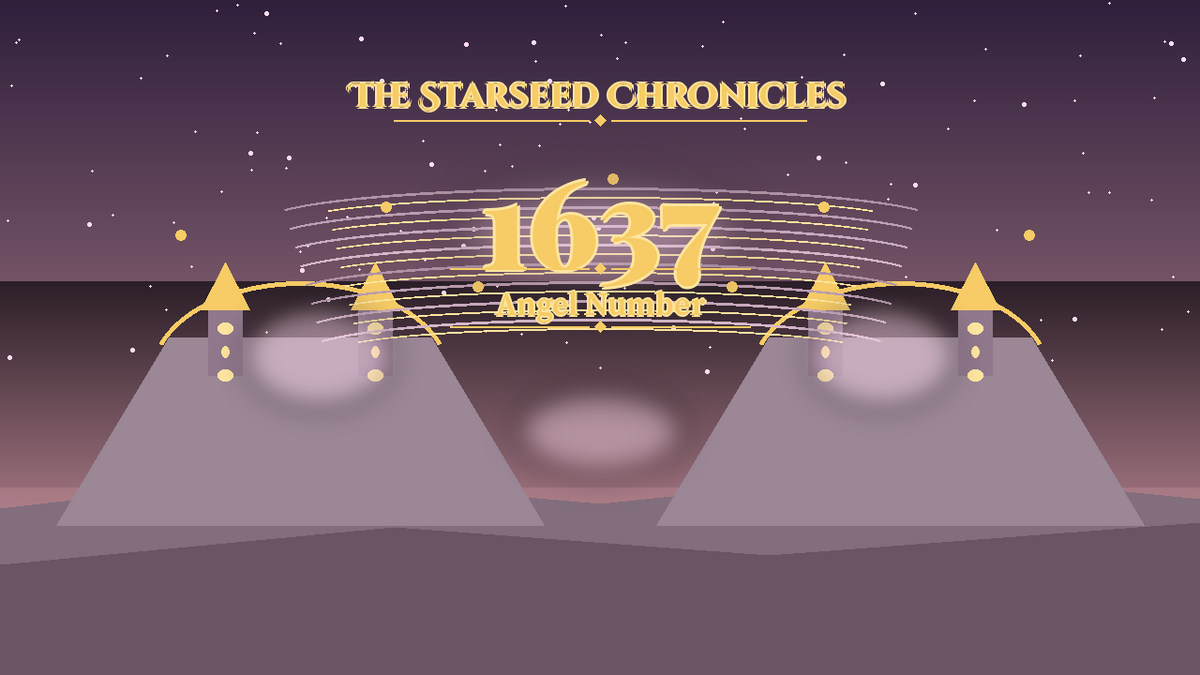 Angel Number 1637: The Starseed Chronicles Style H, Quill Library Cloister Chorus Spirit Spire