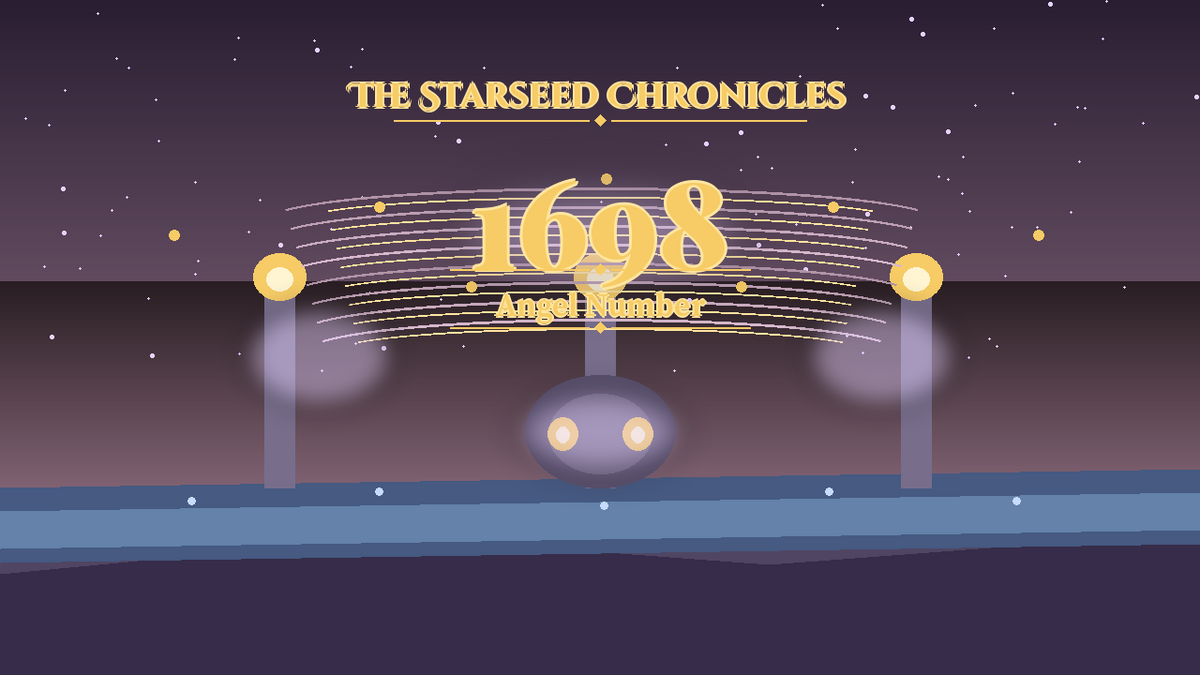 Angel Number 1698: The Starseed Chronicles Style H, Dimmed Village Quiet Release Coin Cascade