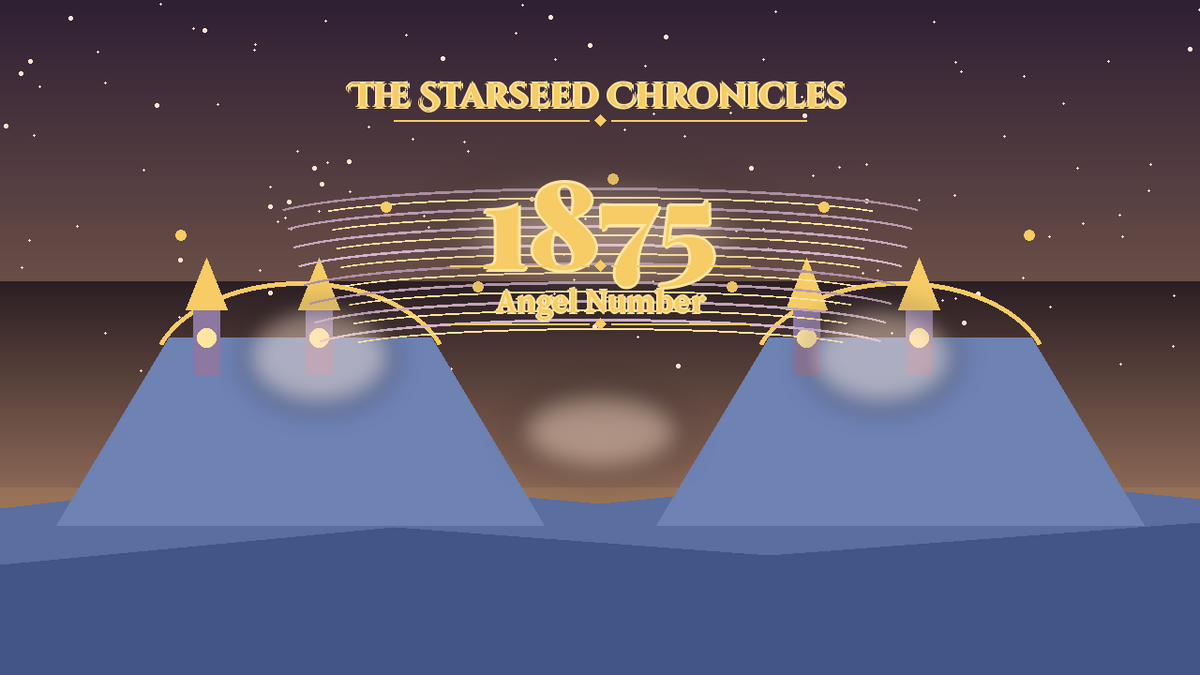 Angel Number 1875: The Starseed Chronicles Style H, Moon Crystal Village Seer Wind Lane
