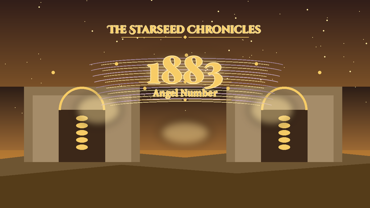 Angel Number 1883: The Starseed Chronicles Style H, Golden Amphitheater Vault Joy Atelier