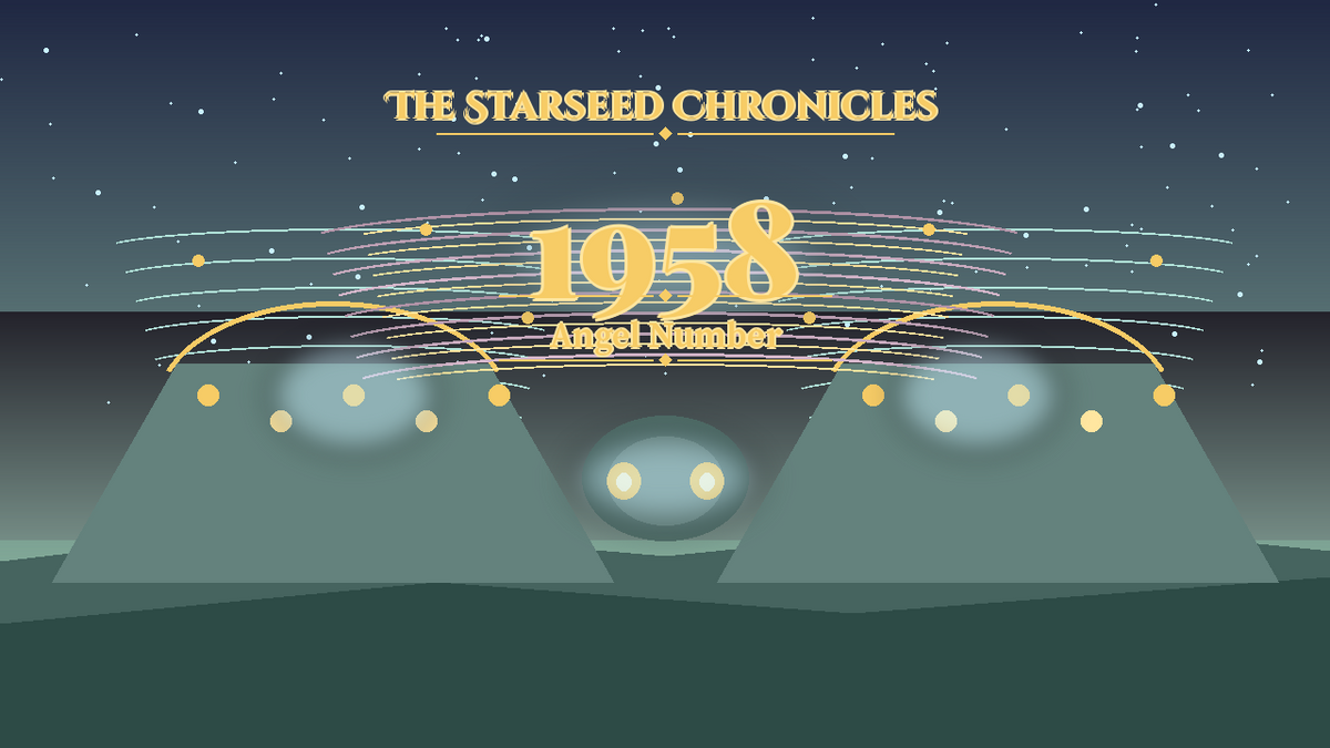 Angel Number 1958: The Starseed Chronicles Style H, Crystal River Crossing Freewind Coin Cascade
