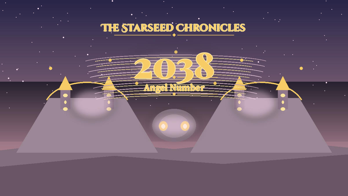 Angel Number 2038: The Starseed Chronicles Style H, Terravale Mist Ridges Chorus Coin Cascade