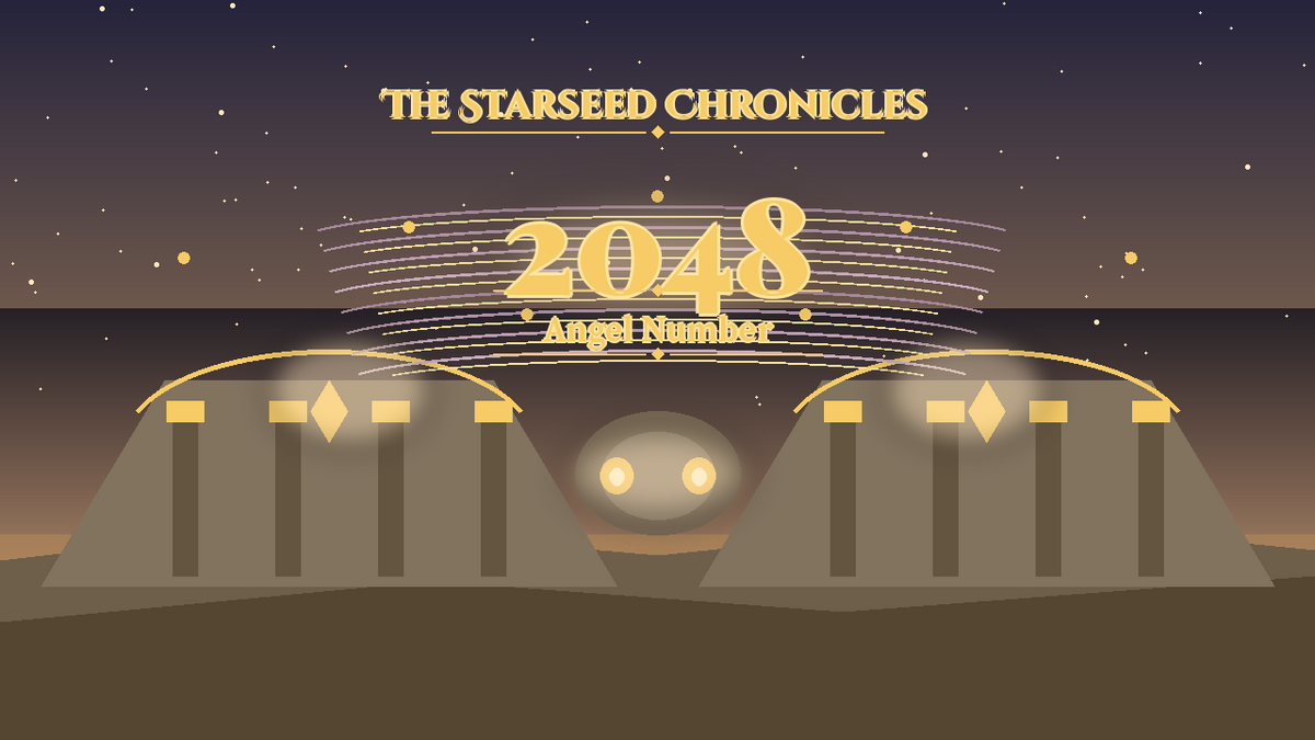 Angel Number 2048: The Starseed Chronicles Style H, Moon Crystal Village Keystone Coin Cascade