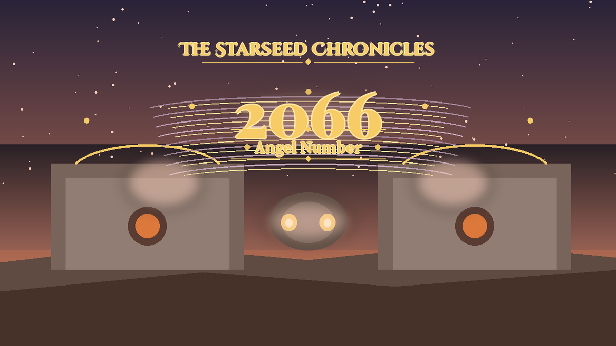 Angel Number 2066: The Starseed Chronicles Style H, Starry Wisdom Grove Nest Nest Hearth