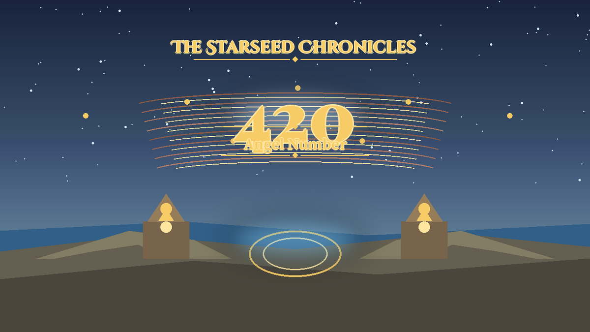 Angel Number 420: The Starseed Chronicles Style H, Infinite Twinpath Harbor