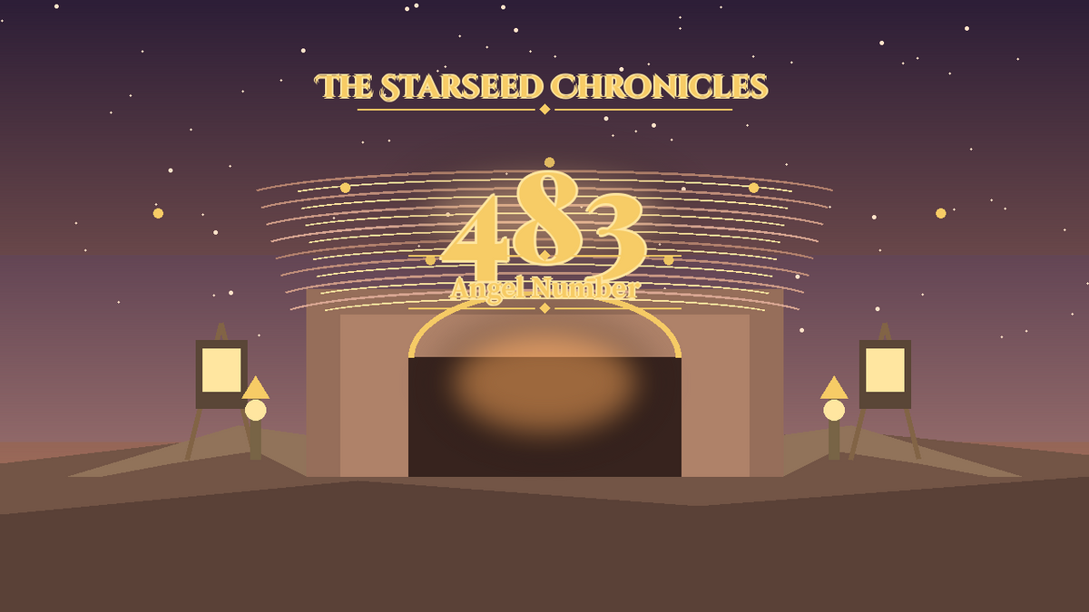 Angel Number 483: The Starseed Chronicles Style H, Creative Market Atelier
