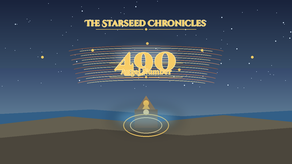Angel Number 490: The Starseed Chronicles Style H, Infinite Shorelight Harbor