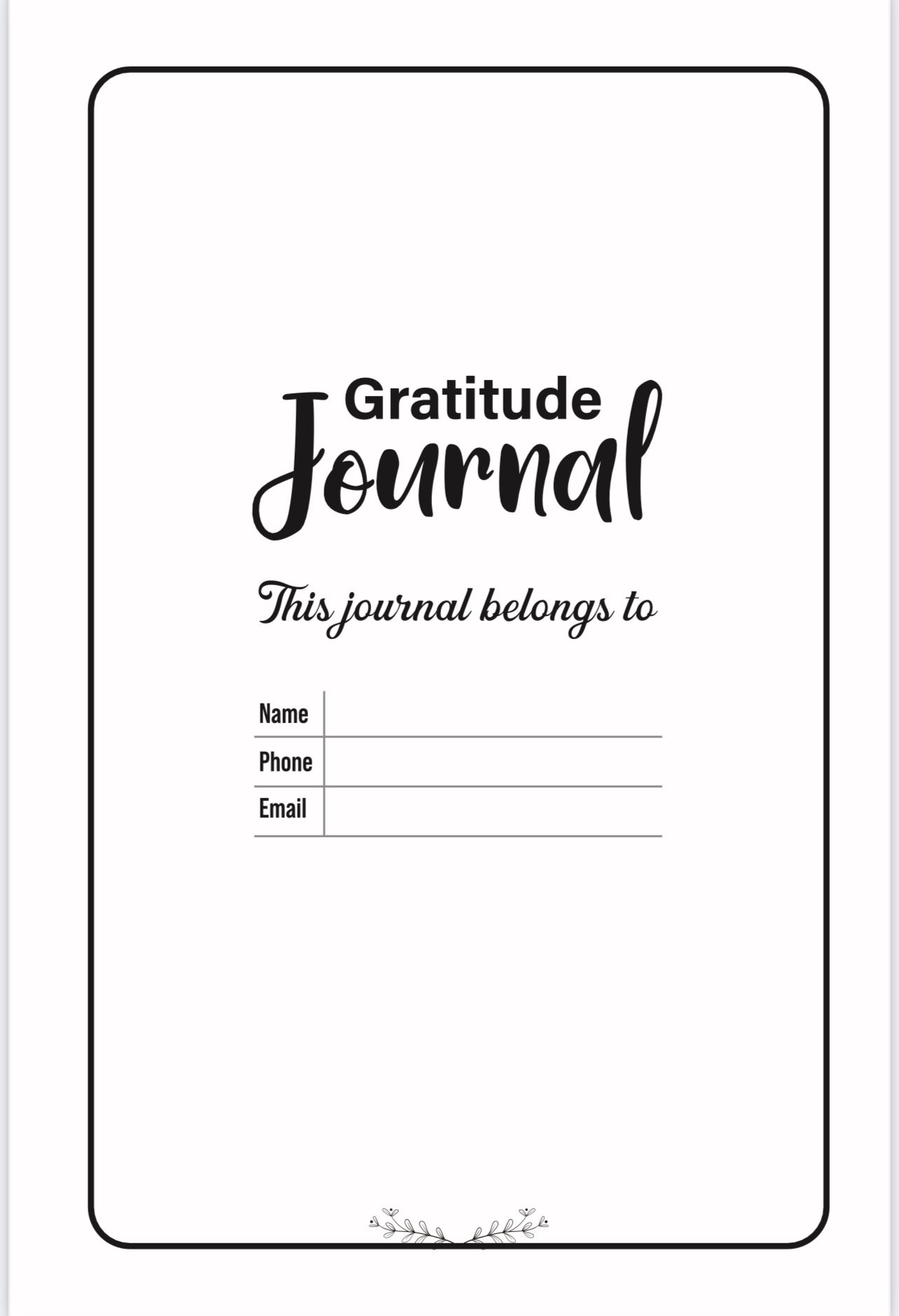 Gratitude Journal