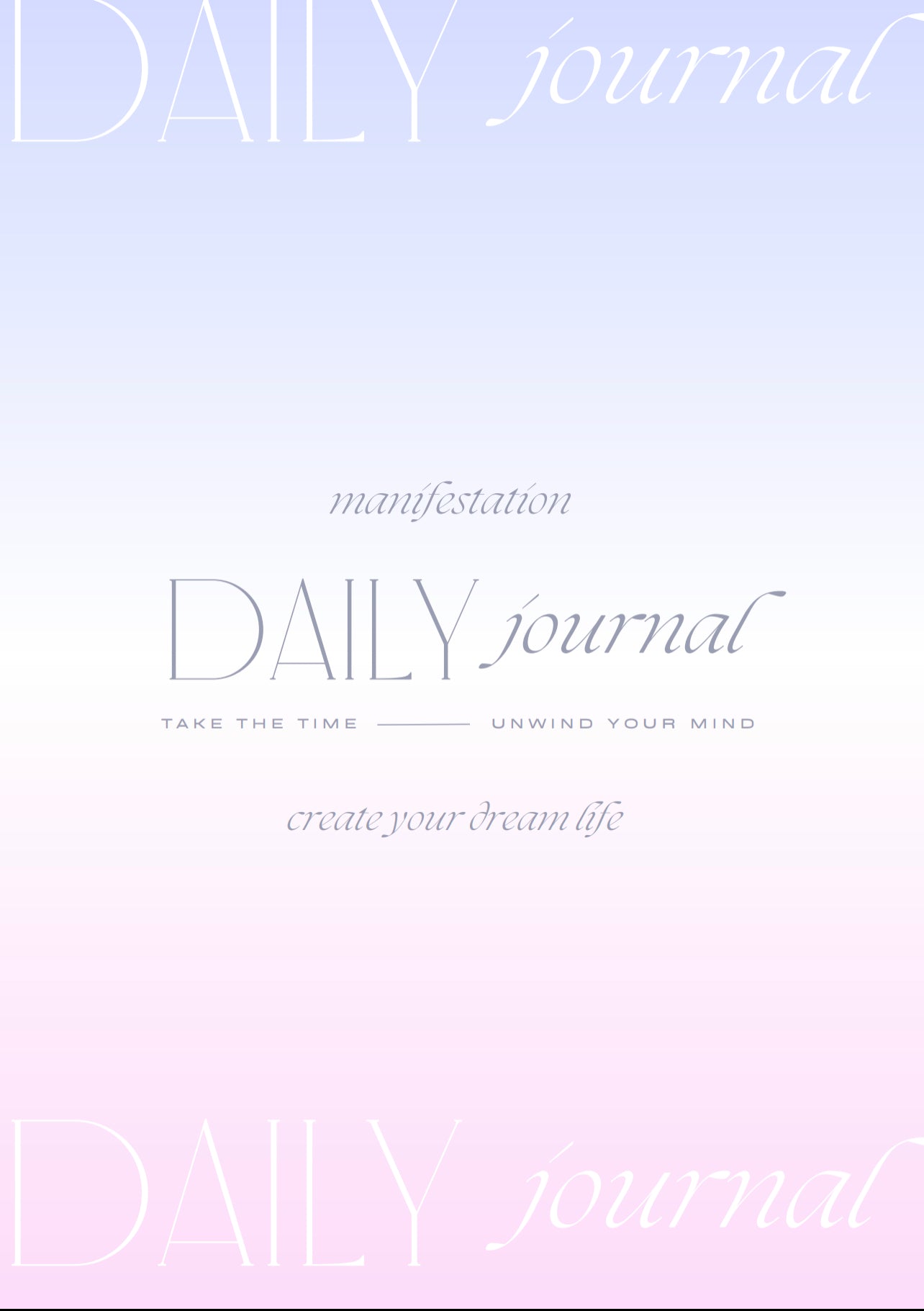 Manifesting Daily Journal