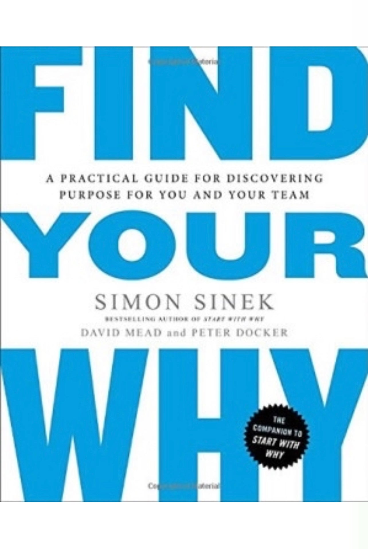 Find Your Why: A Practical Guide for Discovering Purpose for You and Your Team