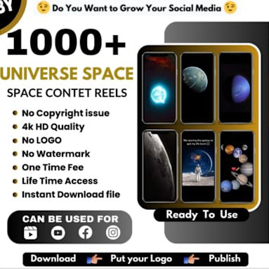 1000+ Universe Space Reels