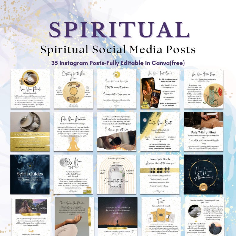 35 Spiritual Post (Editable)